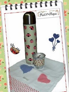 Termo y mate "Vaquitas de San Antonio"