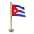 Mini Bandeira de Mesa CUBA 15 cm Poliéster