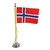 Mini Bandeira de Mesa da Noruega 15 cm Poliéster