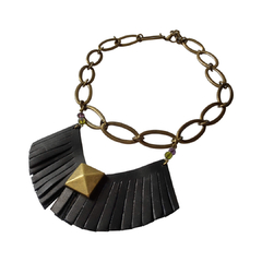 GARGANTILLA DE CUERO FLECOS (CO1080) - comprar online