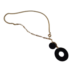 COLLAR DE CUERO DIJES 18K (CO1066) en internet