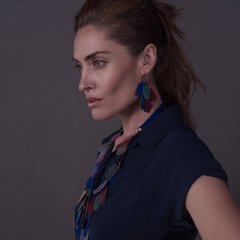 COLLAR DE CUERO APACHE (CO1021) - Cecilia Caminos