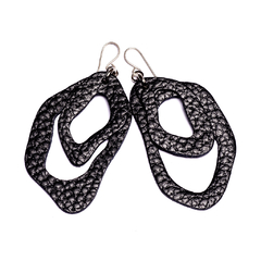 AROS DE CUERO IRREGULAR GRANDES (AR1009) - tienda online