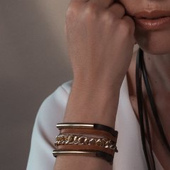 BRAZALETE DE CUERO TIENTOS (PU1006) - comprar online