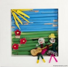 cuadrito con lapices moraveron palermo deco home arte cholitos