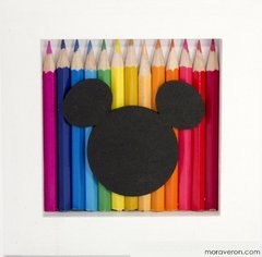 cuadrito lapices mickey palermo moraveron deco home regalos