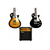 Guitarra Eléctrica field Les Paul Ampli 10w Combo Accesorios