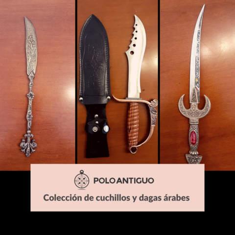 conjunto de cuchillos arabes y cuchillos tacticos de caza - comprar online