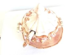 Fino Adorno Centro De Mesa Salsera Porcelana Rebajada!! - Polo Antiguo - Antigüedades en Argentina