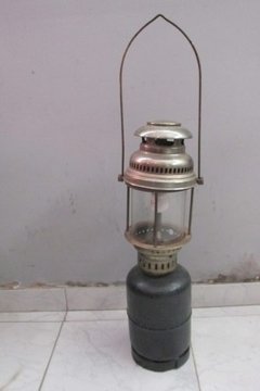 Farol Sol De Noche Petro Gas Completo Funcional Deco Vealo - Polo Antiguo - Antigüedades en Argentina