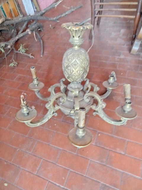 2 arañas de bronce - comprar online