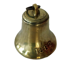 Campana de bronce macizo