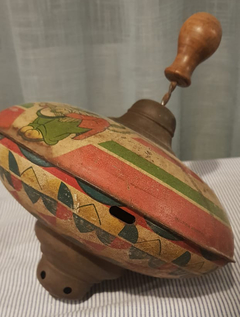 Trompo de juguete litografiado Matarazzo