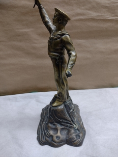 Señalero petit bronce de la armada Hermoso Marino gran calidad y terminacion en internet