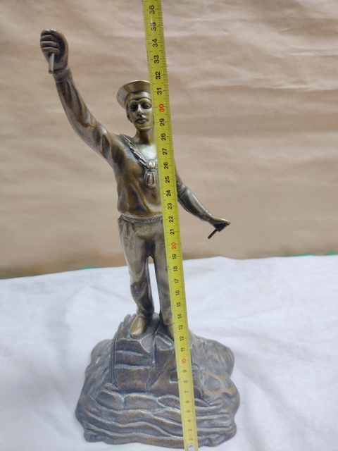 Señalero petit bronce de la armada Hermoso Marino gran calidad y terminacion - tienda online