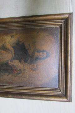 Cuadro de virgen Europea CIRCA 1930 Oleo sobre tabla - Polo Antiguo - Antigüedades en Argentina
