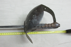Florete de Esgrima Antiguo Frances Cazoleta De Hierro, Madera y Piel de Mantarraya en internet