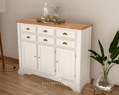 Mueble Bahiut Aparador Vajillero Estilo Campo Living 160 Cm - Cuatro Cedros