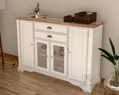 Mueble Bahiut Aparador Vajillero Estilo Campo Living 160 Cm en internet