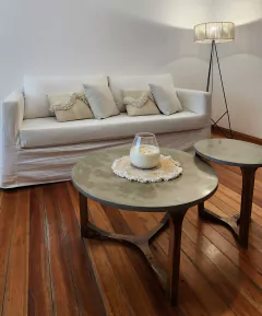 Mesas ratonas ALAMO - Tapa microcemento - comprar online