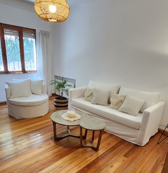 Set De Living ( Sillones + Mesas Ratonas Microcemento ) - Cuatro Cedros