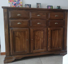 Mueble Bahiut Aparador Vajillero Estilo Campo Living 160 Cm - Cuatro Cedros