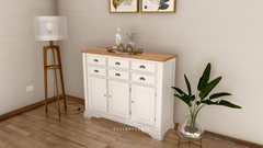 Mueble Bahiut Aparador Vajillero Estilo Campo Living 140 cm en internet