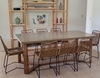 MESA COMEDOR PETIRIBI - TAPA MICROCEMENTO LAQUEADO
