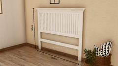 Juego dormitorio - Respaldo Sommier Restoration (140 cm) + Mesas de luz - Cuatro Cedros