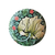 Medio broche magnético W.M FLOR BLANCA / un lado