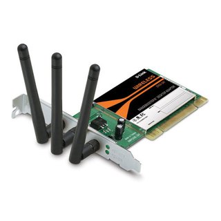 Placa de Rede Wireless PCI D-Link 2.4Ghz, DWA-547