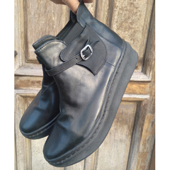 Cuero Negro Elásticos - comprar online