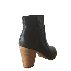 Cuero Negro Texana - Calzados Onnik