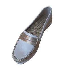 Cuero Blanco/Oro - Calzados Onnik