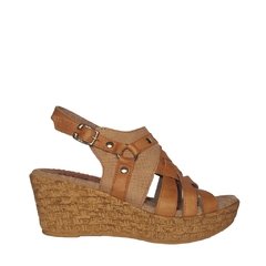 Cuero Camel Trenzada