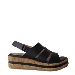 Cuero Negro Tres Tiras - comprar online