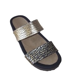 Cuero Oro Print Dos Tiras - comprar online