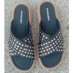 Negro Cruzada Tachas - comprar online
