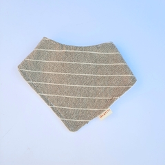 Babero BANDANA rayas beige