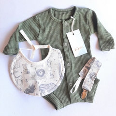 SET BODY + BABERO CEREZA verde