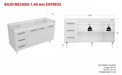 Bajo Mesada 1,40 mts