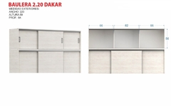 Baulera Dakar 3 Puertas Corredizas 2,20 en internet