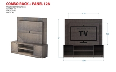 Combo Rack + Panel de TV 128