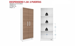 Despensero 1,50 mts 2 Puertas