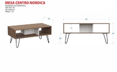 Mesa Centro Nórdica - tienda online
