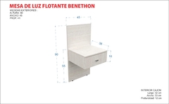 Mesa de Luz Flotante Benethon en internet