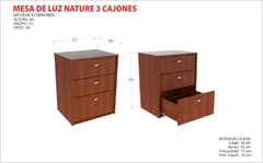 Mesa de Luz Nature 3 Cajones en internet