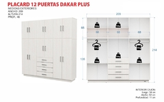 Placard 12 Puertas Dakar Plus