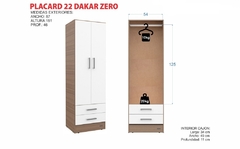Placard 22 Dakar Zero 181 × 57 × 46 cm - Mosconi (Exclusivo Online) - MUEBLES SANTA MARIA