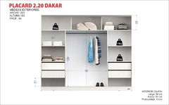 Placard Dakar 3 Puertas Corredizas 2,20 en internet